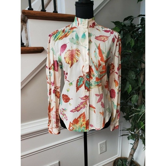 Sweet Apple Tops - Sweet Apple Button Long Sleeve Vintage Top Dress